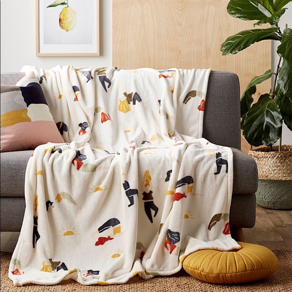 Simons Sun Salutations Throw Fleece Blanket